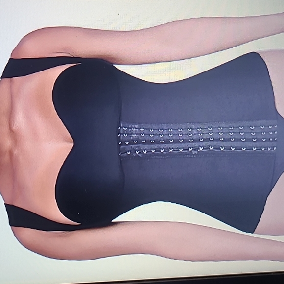 Ekouaer Mesh Steel Boned Waist Cincher Vest 6 Row Hooks Shapewear M fit 31-33" - Picture 1 of 11